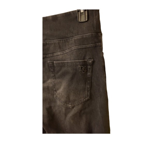 DG2 By Diane Gilman Mid Rise Pull On Bootcut Stretch Black Jeans Size S Tall - Picture 3 of 5